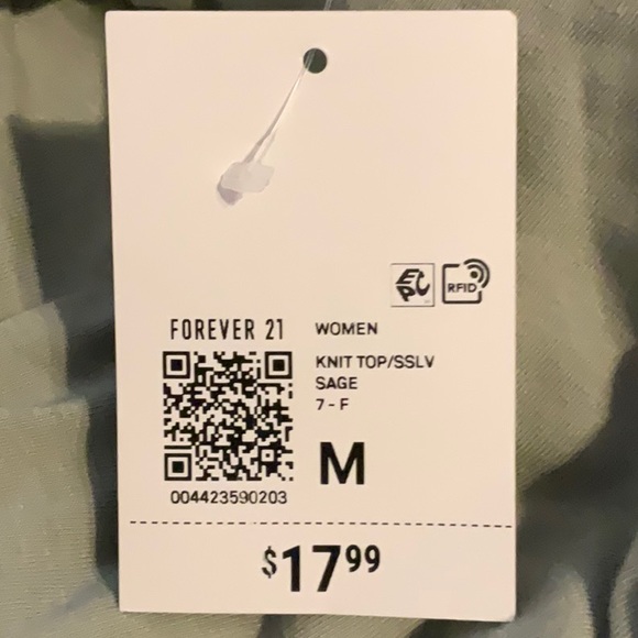 Forever 21 Green Crop Top M - Picture 4 of 4